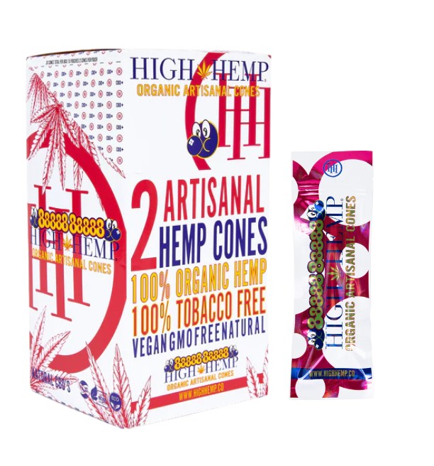 High Hemp Wrap Cones 15 CT