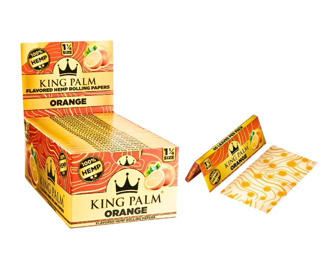 King Palm Hemp Papers 1 1/4" Size 50 CT