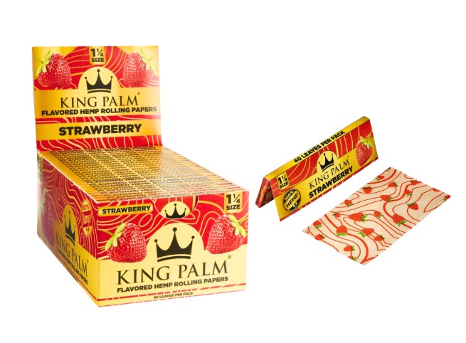 King Palm Hemp Papers 1 1/4" Size 50 CT
