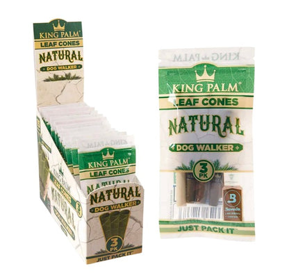 King Palm Leaf Cones 70mm Dog Walker 3 Pack 15 CT