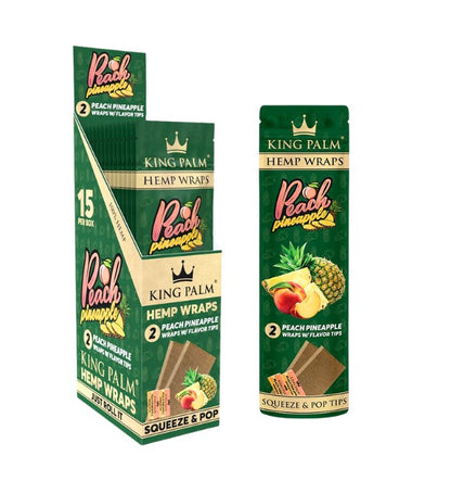 King Palm Hemp Wraps 2 Pack 15 CT