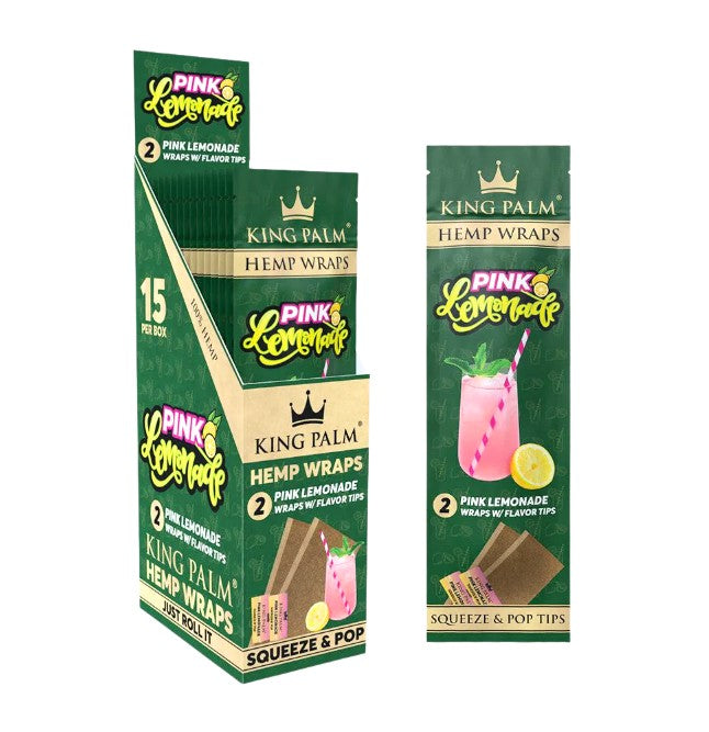 King Palm Hemp Wraps 2 Pack 15 CT