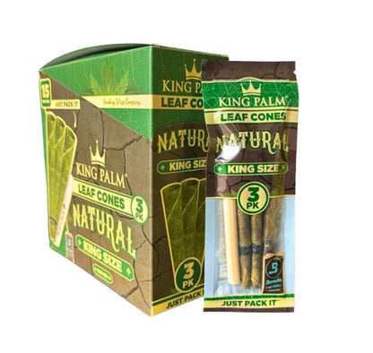 King Palm Leaf Cones King Size 3 Pack 15 CT