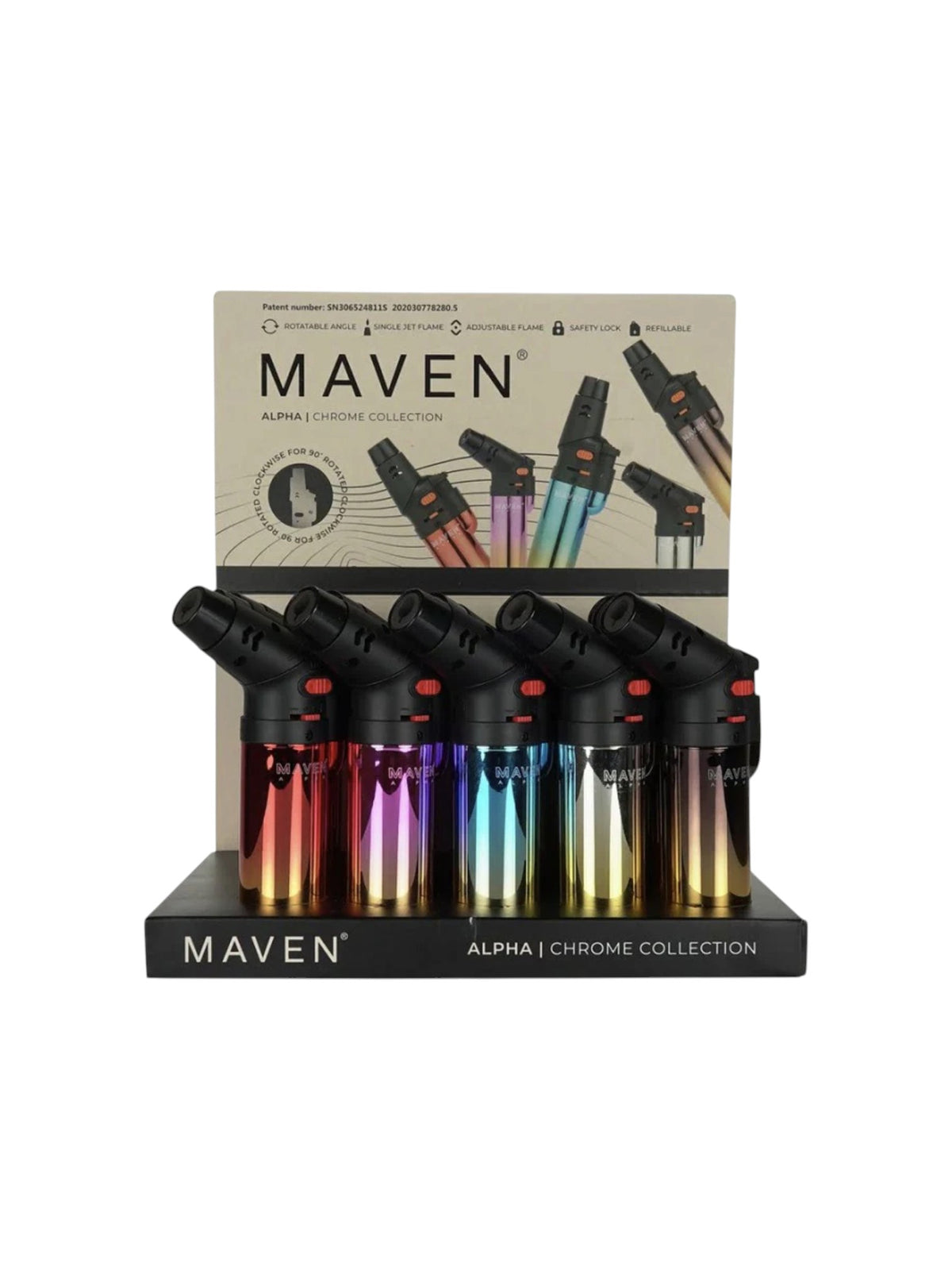 MAVEN APLHA - CHROME COLLECTION (15PK DISPLAY)