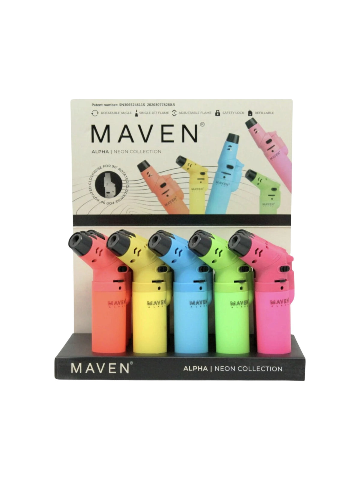 MAVEN ALPHA - NEON COLLECTION (15PK DISPLAY)