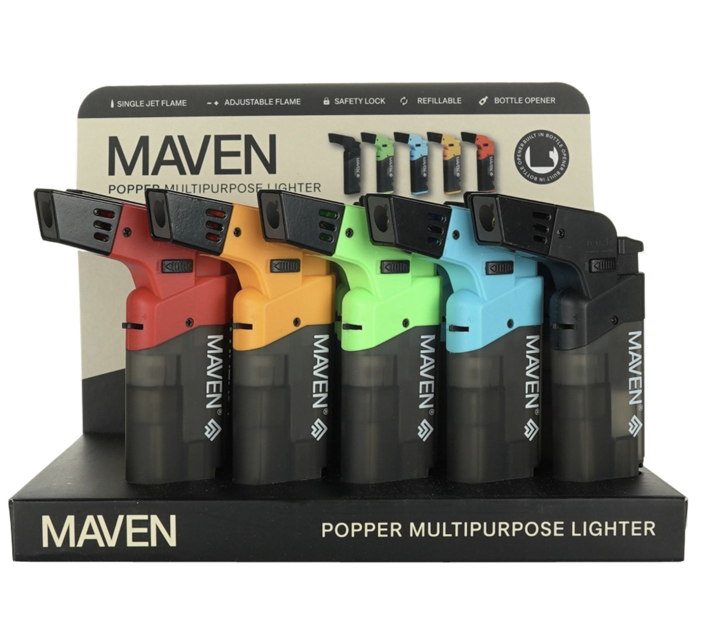 MAVEN POPPER COLLECTION - BOTTLE OPENER (15pk Display)