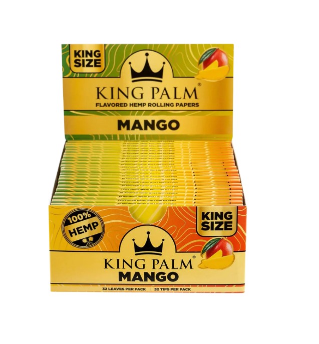 King Palm Hemp Papers + Tips King Size Magnet  22 CT