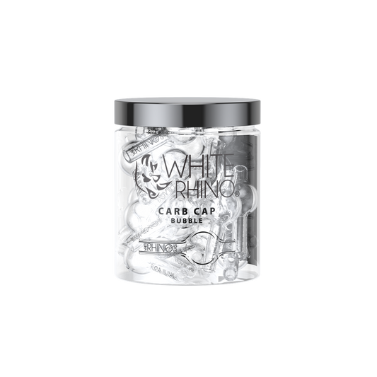 WHITE RHINO BUBBLE CARB CAP- 30ct JAR