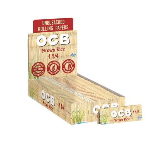 OCB Papers Brown Rice 1 1/4" Size 24 CT