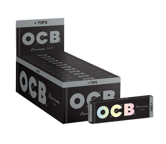 OCB Papers + Tips Premium 1 1/4" Size 24 CT