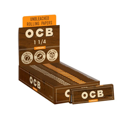 OCB Papers Unbleached Virgin 1 1/4" Size 24 CT