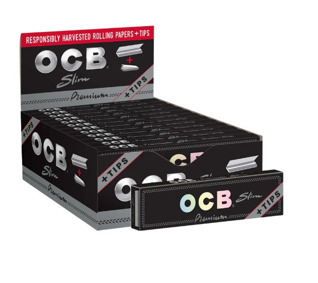 OCB Papers + Tips Premium Slim Size 24 CT