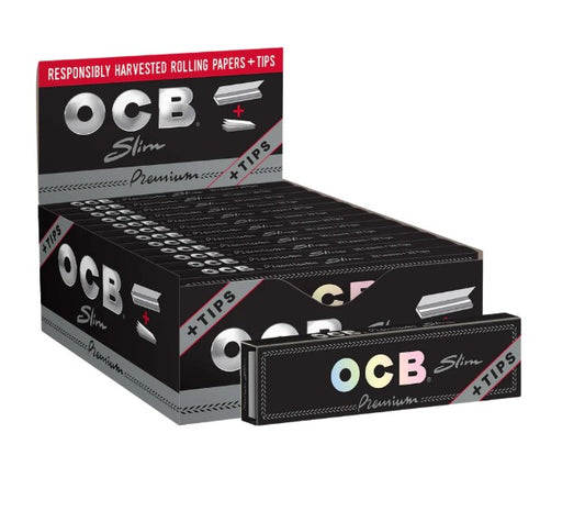 OCB Papers + Tips Premium Slim Size 24 CT
