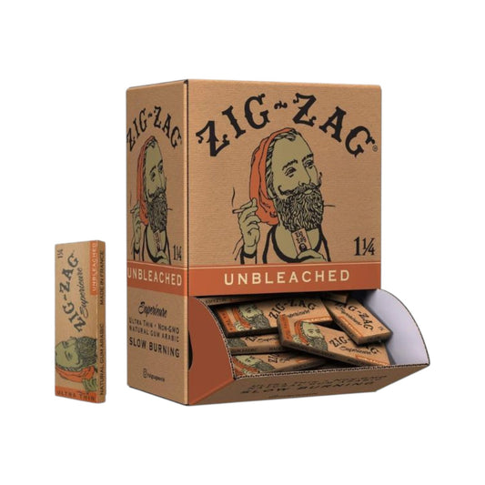 Zig Zag Papers Unbleached 1 1/4" Size Promotional Pack 48 CT