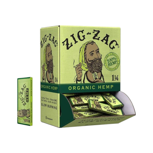 Zig Zag Papers Organic Hemp 1 1/4" Size Promotional Pack 48 CT
