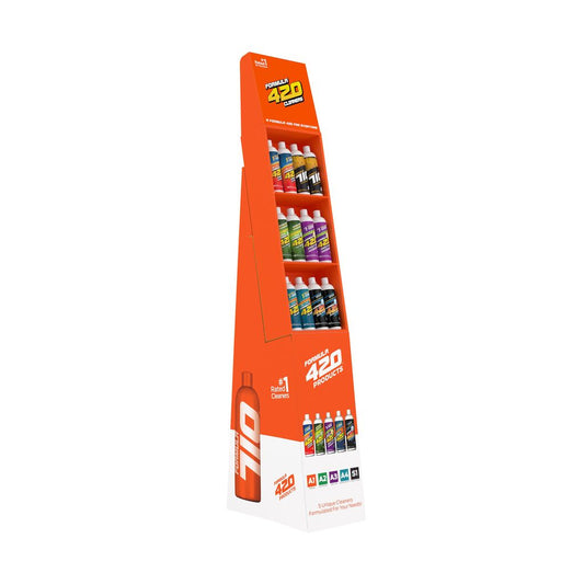 Formula 420 Liquid Cleaner 25th Anniversary Display