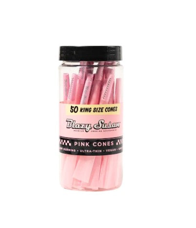Blazy Susan Pink Cones Jar King Size 50 CT