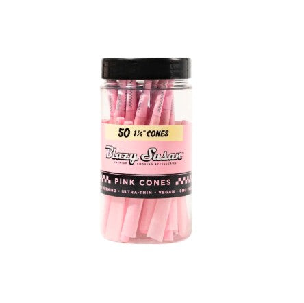Blazy Susan Pink Cones Jar 1 1/4" Size 50 CT