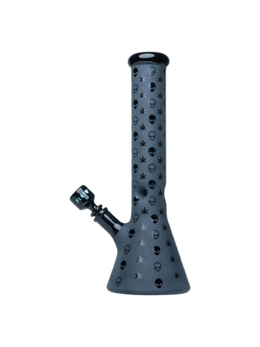 PL17 Plutos 14" Stellar Illusion II Black Sand Blasted Waterpipe