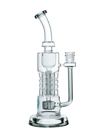 PL8 Plutos 10" Cosmic Cascade Waterpipe w/ One Piece Quartz Banger