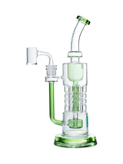 PL8 Plutos 10" Cosmic Cascade Waterpipe w/ One Piece Quartz Banger
