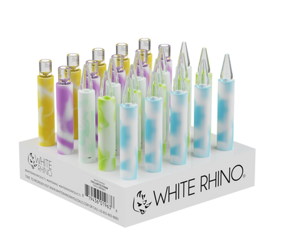 White Rhino Chillum to Straw Glow in the Dark - 25CT DISPLAY