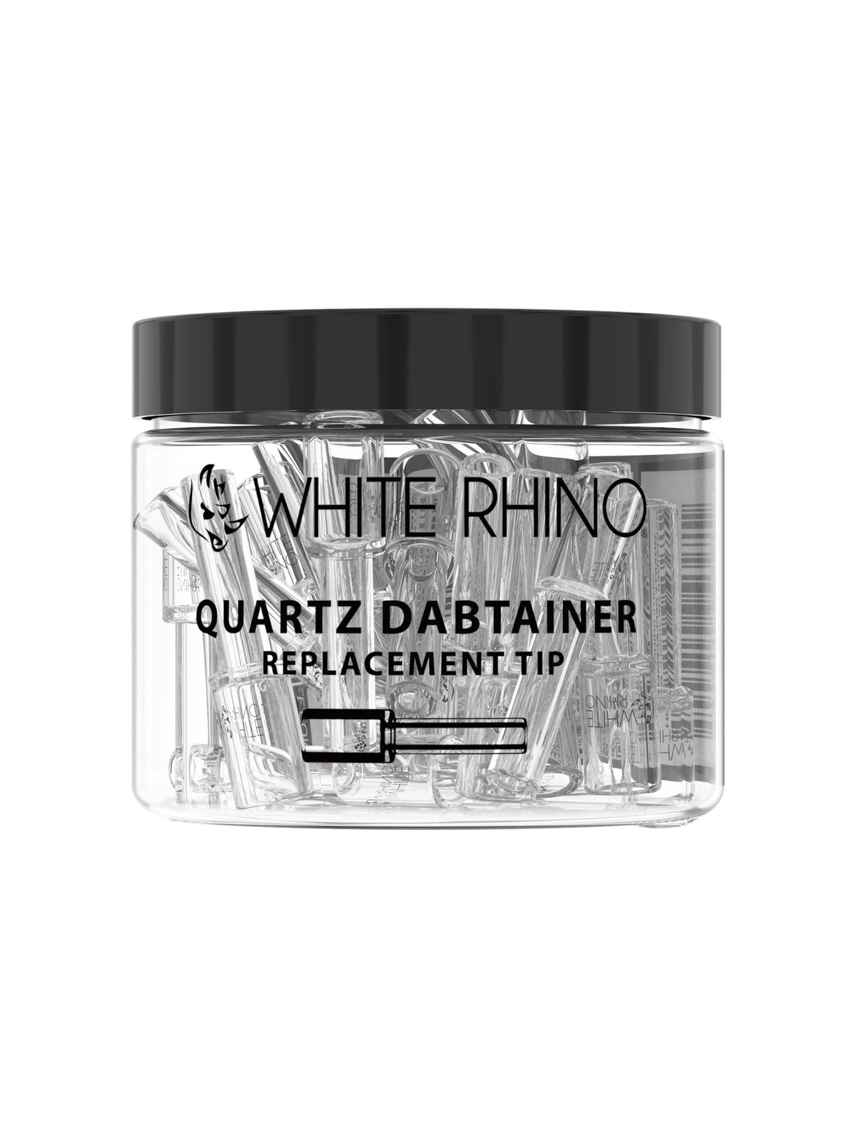 WHITE RHINO QUARTZ REPLACEMENT DABTAINER TIP - 25 CT JAR