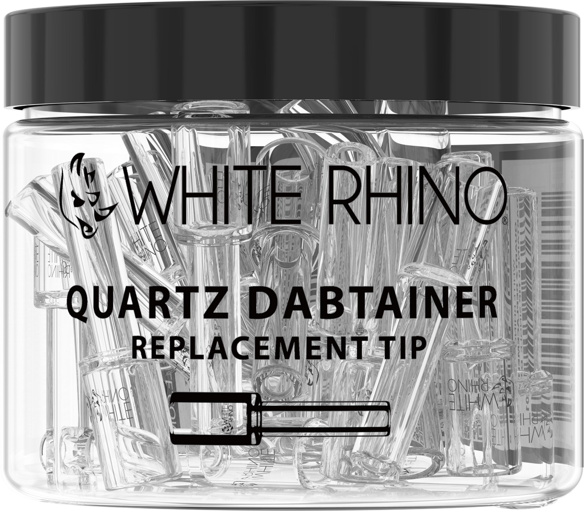 WHITE RHINO QUARTZ REPLACEMENT DABTAINER TIP - 25 CT JAR