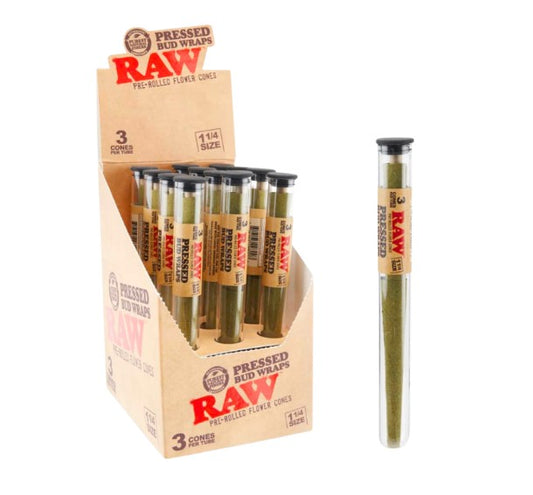 Raw Bud Wrap Cones 1 1/4" Size 3 Pack 12 CT