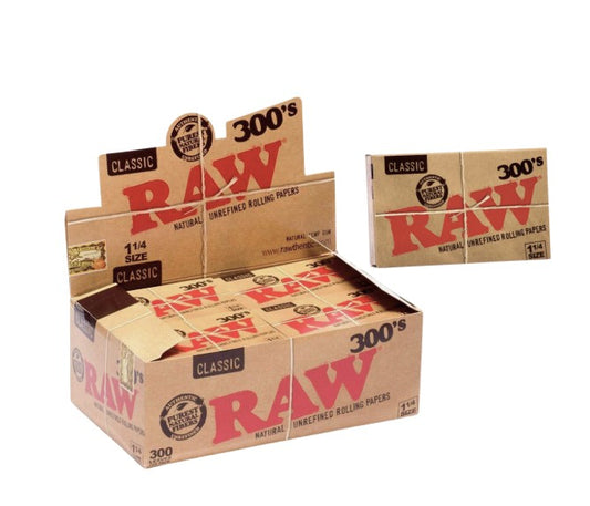 Raw Classic Papers 1 1/4" Size 300's  40 CT