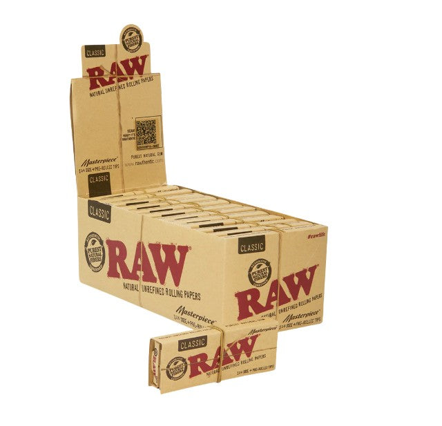 Raw Classic Papers Masterpiece 1 1/4" Size + Tips 24 CT