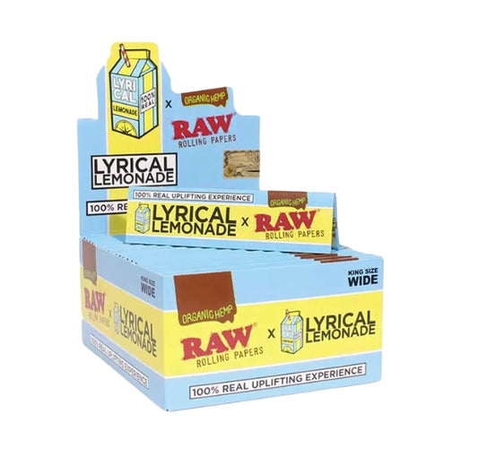Raw Lyrical Lemonade Organic Hemp Papers King Size 50 CT