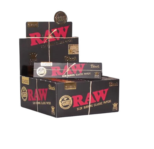 Raw Black Papers King Size Slim 50 CT