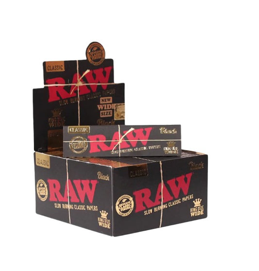 Raw Black Papers King Size Wide 50 CT