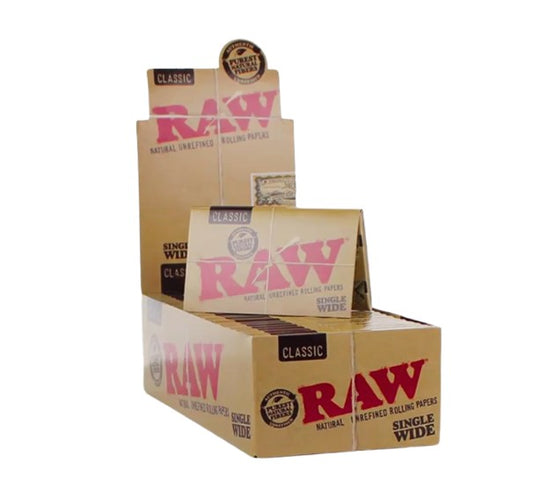 Raw Classic Papers Single Wide 25 CT