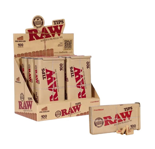 Raw Tips Pre-rolled Tin 6/100 CT