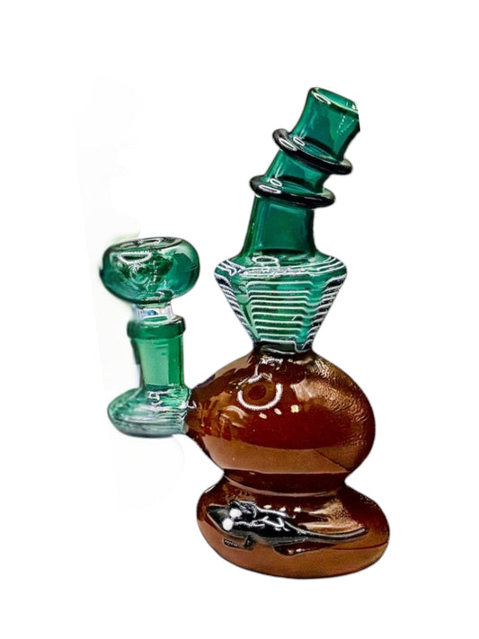 RG10 6" Mini Lizard Frit Waterpipe Assorted Colors