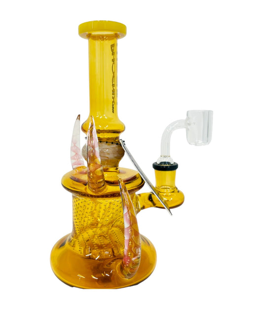 RG3 PHX548 8" Horn Fumed Waterpipe Assorted Colors