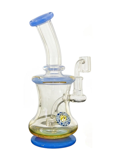RG15 WP1008 9" Flower Millie Marble Waterpipe Assorted Colors
