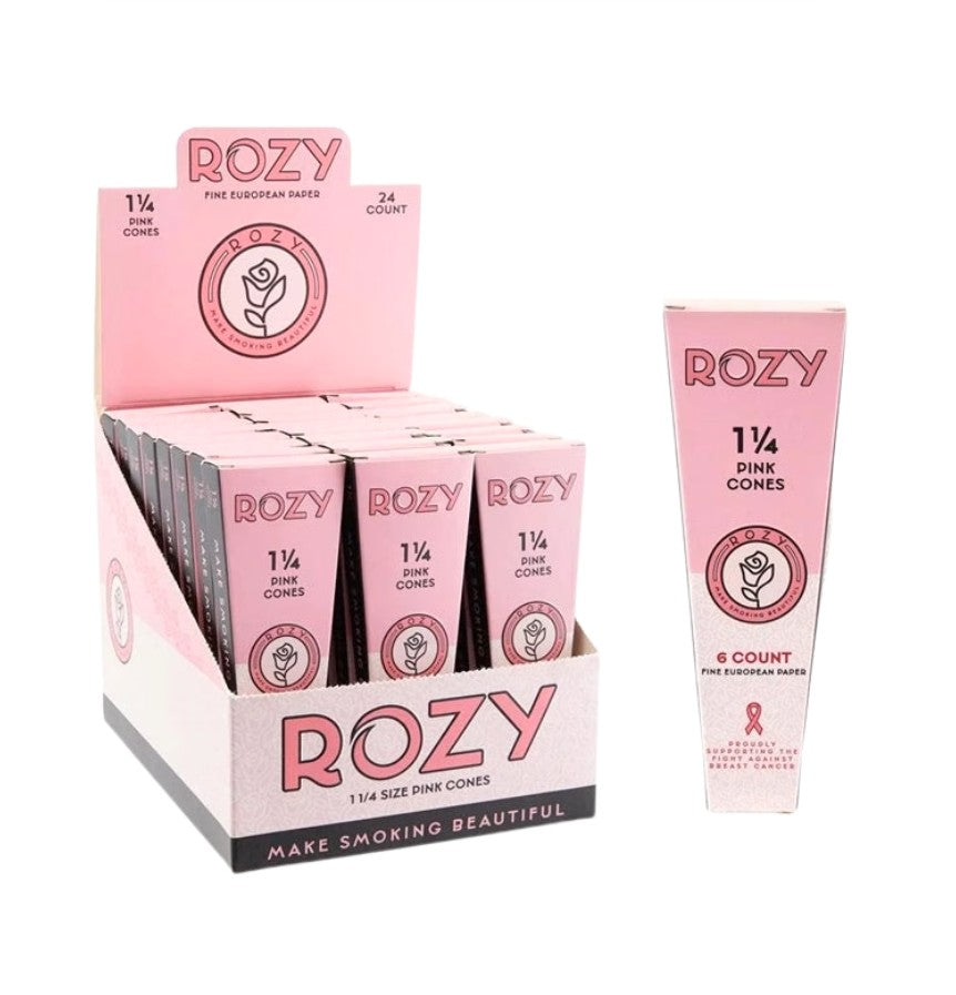 Rozy Pink Cones 1 1/4" Size 6 Pack 24 CT