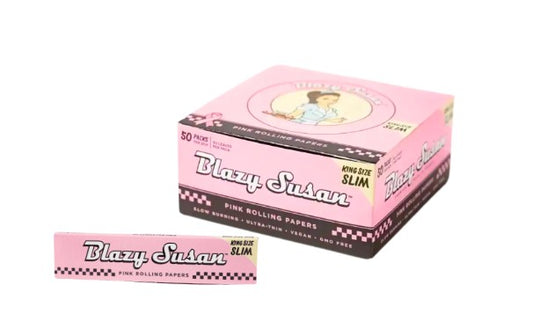 Blazy Susan Pink Papers King Size Slim 50 CT