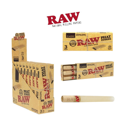 RAW Classic Phat Stogee Size 100mm 2 Pack 8 CT