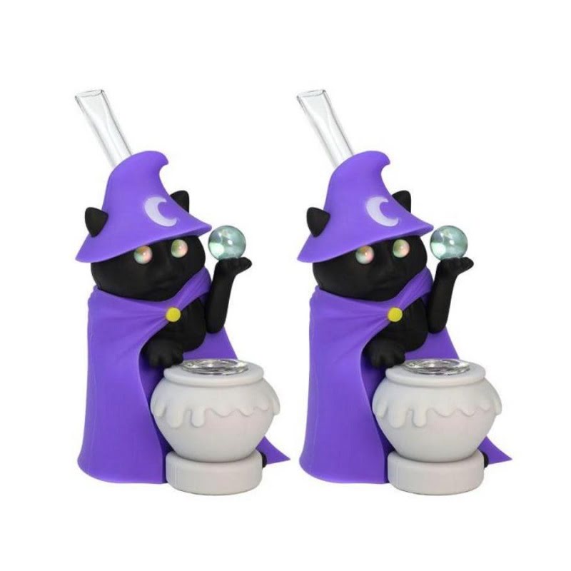 SWP30 Wizard Cat Silicone Waterpipe