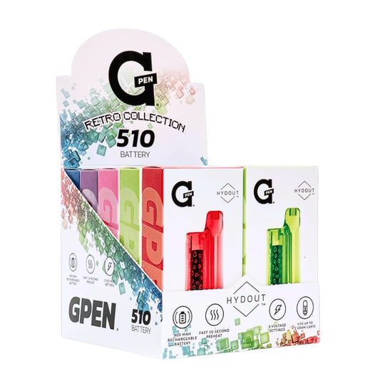 G Pen Hydout Retro 510 Cartridge Battery 10ct