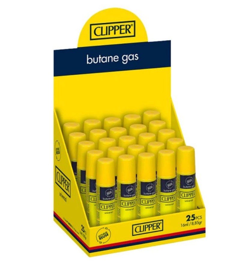 Clipper Butane Gas 16ML (25pcs)