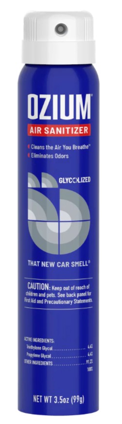 OZIUM Air Sanitizer New Car 3.5oz 4ct