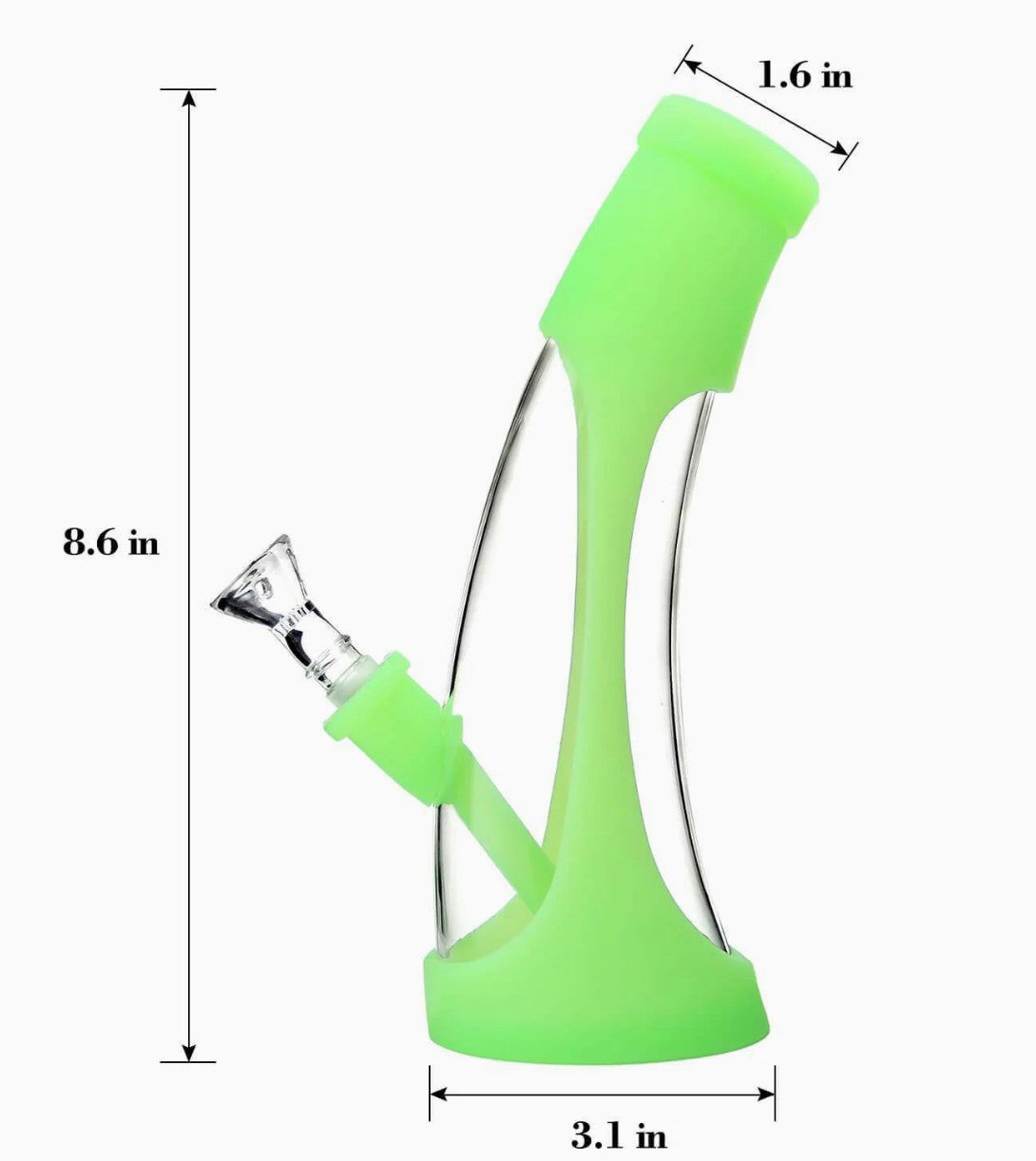 SWP4 Glow in the Dark Silicone Waterpipe