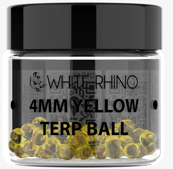 White Rhino 4MM Terp Balls - 50ct Jar