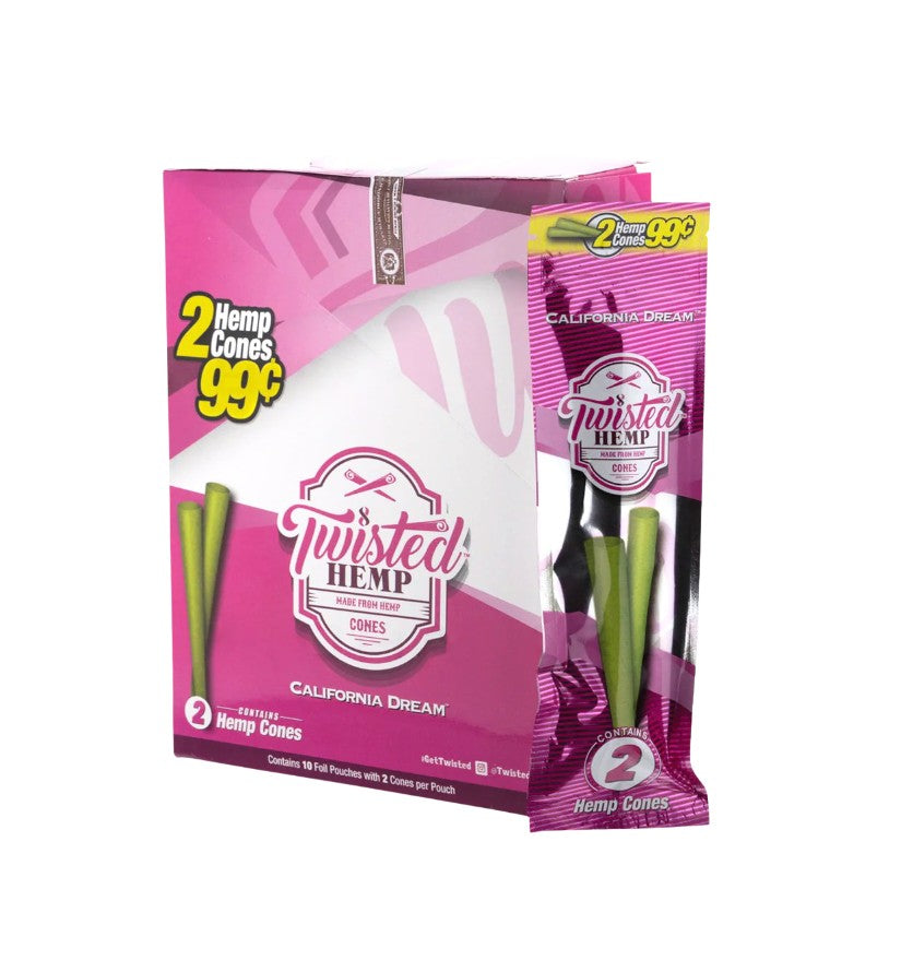 Twisted Hemp Cones 2 Pack 10 CT