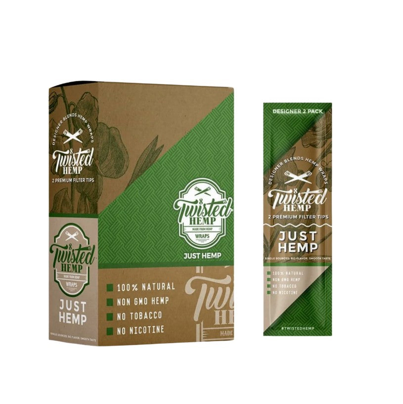 Twisted Hemp Wraps Just Hemp 4 Pack 15 CT